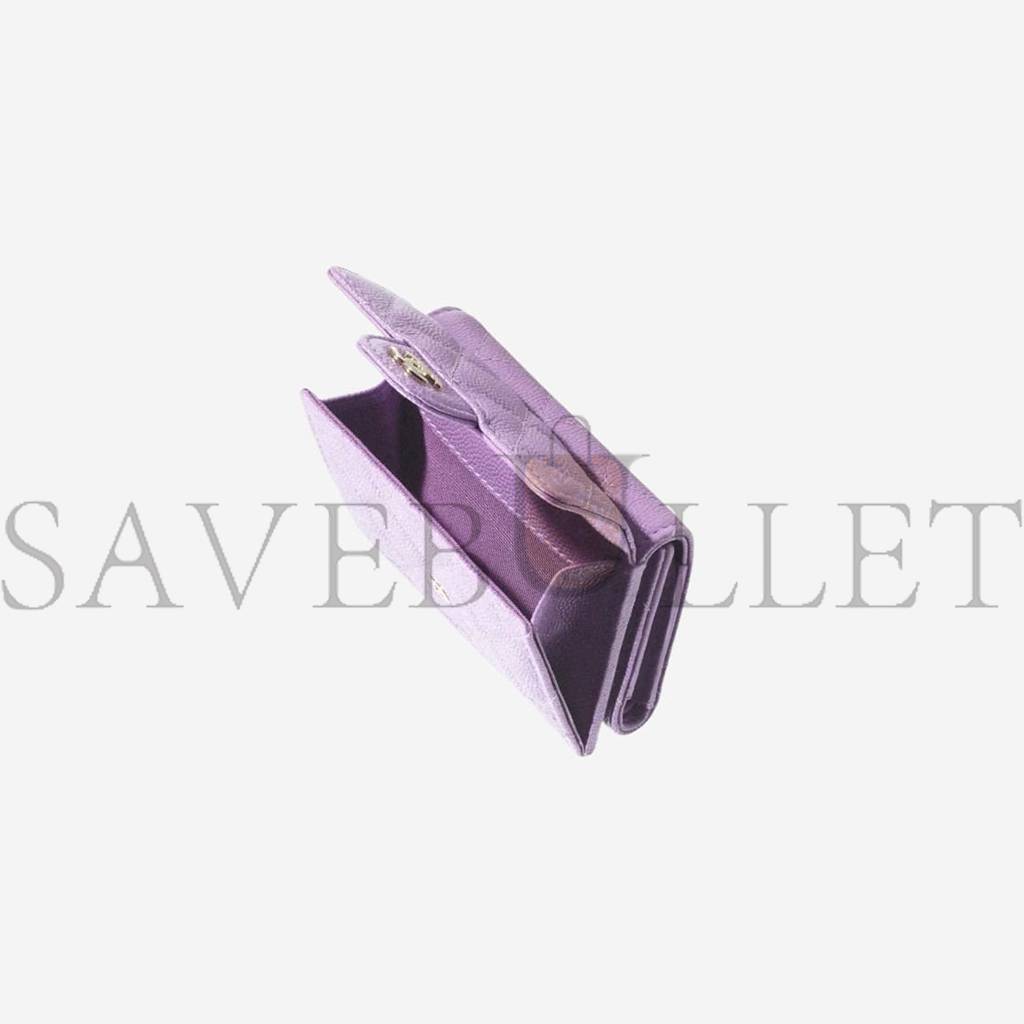 Ch*el classic small flap wallet ap0230 y33352 nh623 （12*7.5*2.5cm）